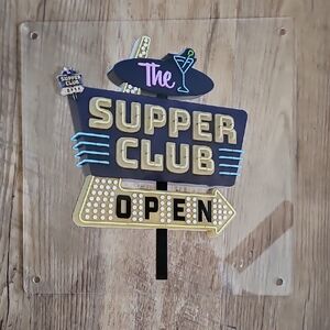 Retro Supper Club Open Sign